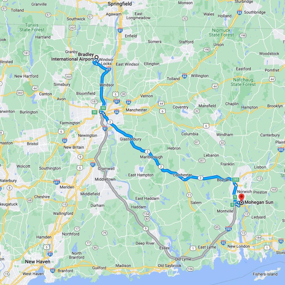 Mohegan Sun Map